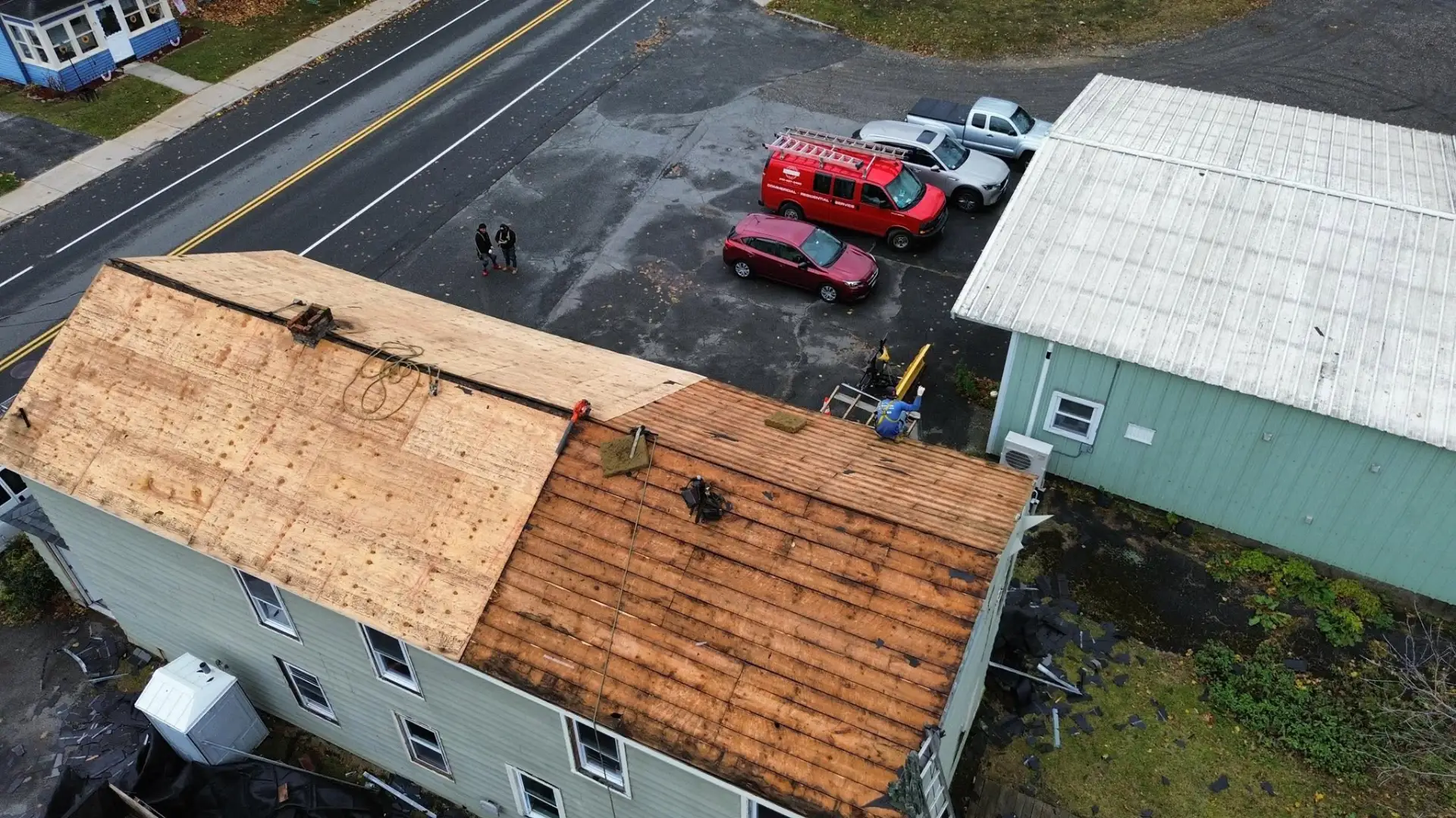 Metal roofing project