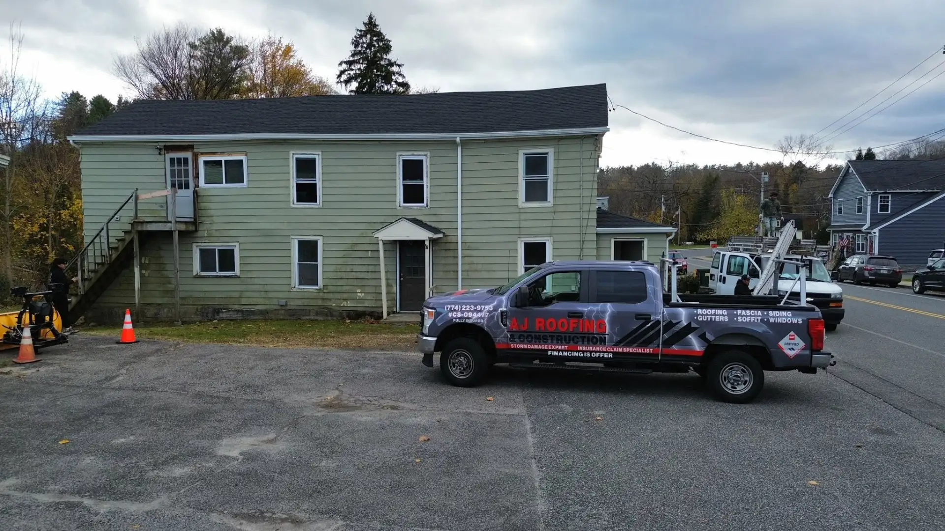 Flat roof installation