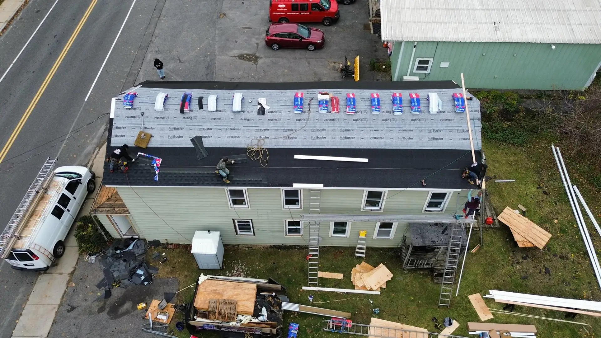 Vinyl siding installation