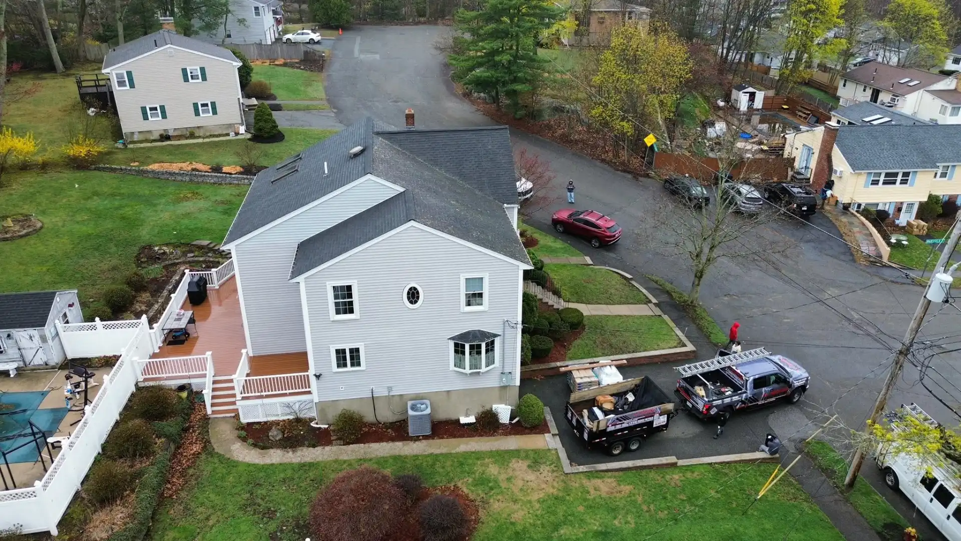 AJ Roofing Corp new roof installation on a Massachusetts home